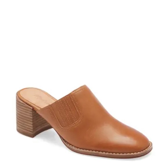 MADEWELL The Carey Mule  tan leather Size  6 Brand gently worn - Picture 3 of 16